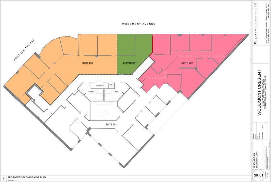 7770 Woodmont Ave, Bethesda, MD for lease - Site Plan - Image 1 of 4