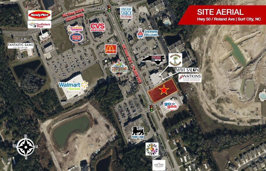 Roland Ave, Surf City, NC 28445 Retail Pad for GL/BTS/Sale Surf