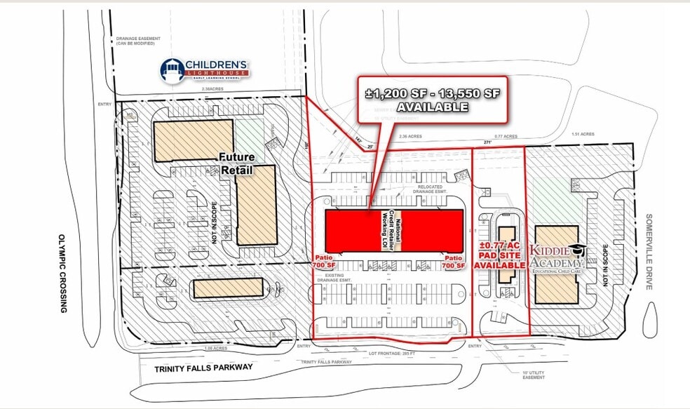 Commons At Trinity Falls, McKinney, TX for sale - Site Plan - Image 2 of 4