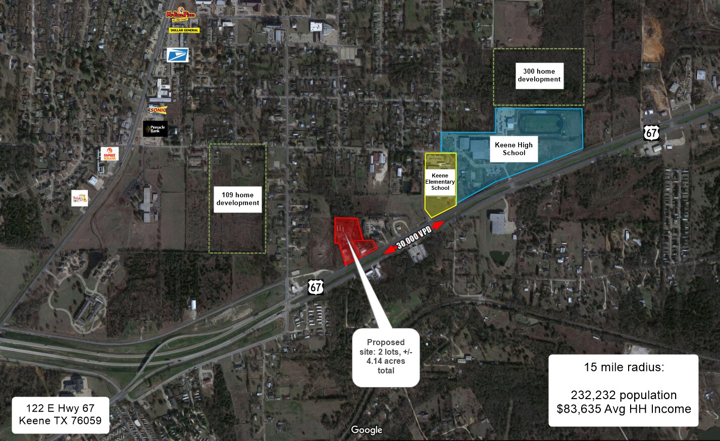 US-67, Keene, TX for sale Primary Photo- Image 1 of 1