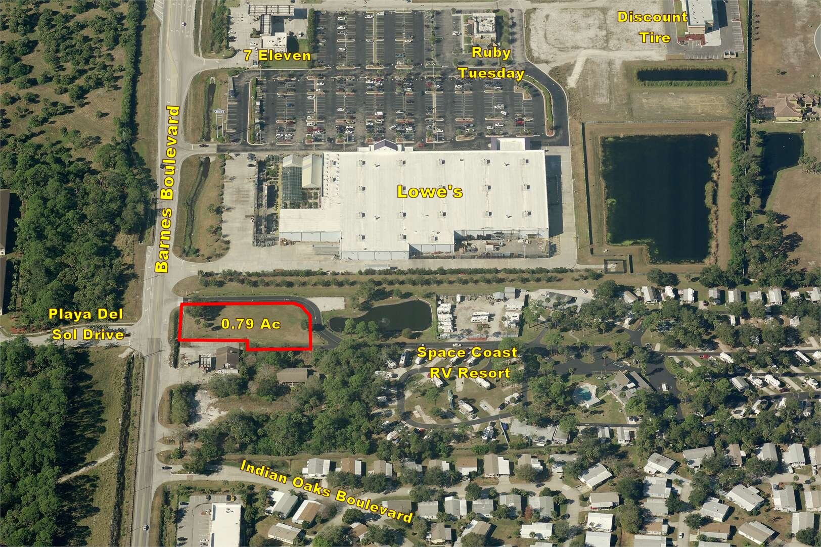 Barnes Blvd, Rockledge, FL for sale Aerial- Image 1 of 1