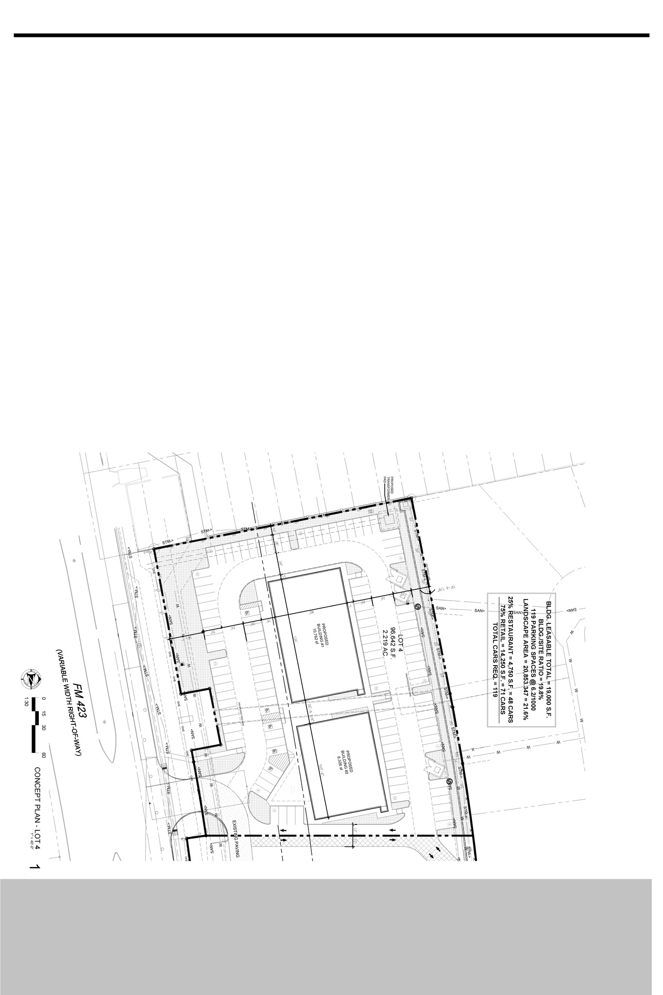 SWC FM 423 & Panther Creek Pky, Little Elm, TX for lease Site Plan- Image 1 of 3