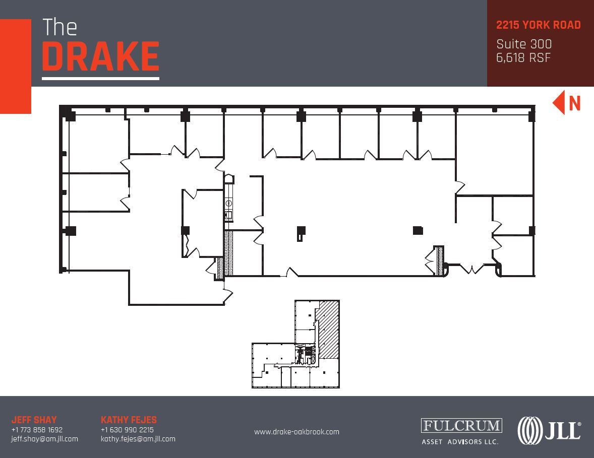 2211-2215 S York Rd, Oak Brook, IL for lease Floor Plan- Image 1 of 8