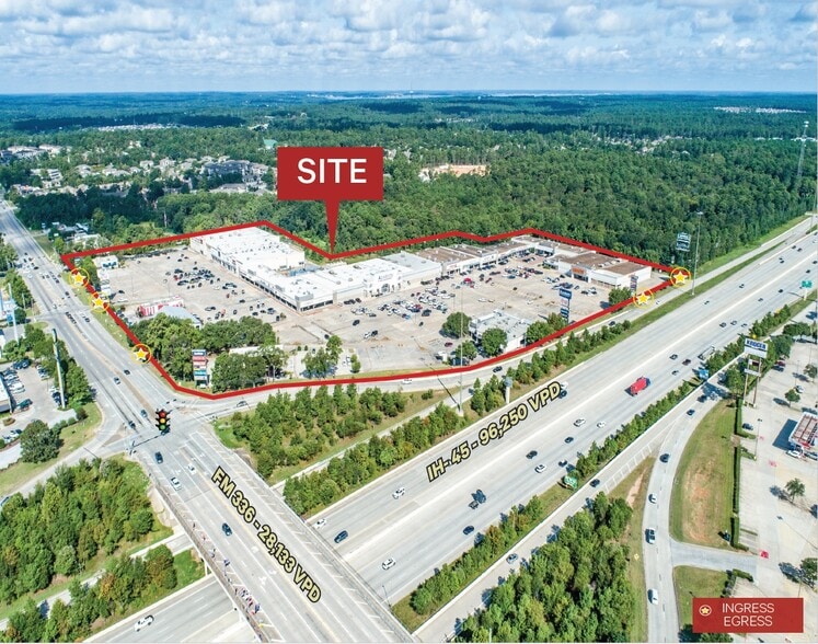 1400-1424 N Loop 336 W, Conroe, TX for lease - Building Photo - Image 1 of 5