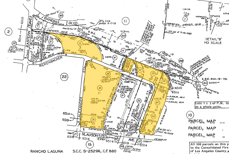 6000-6098 Rickenbacker Rd, Commerce, CA for lease - Plat Map - Image 3 of 11