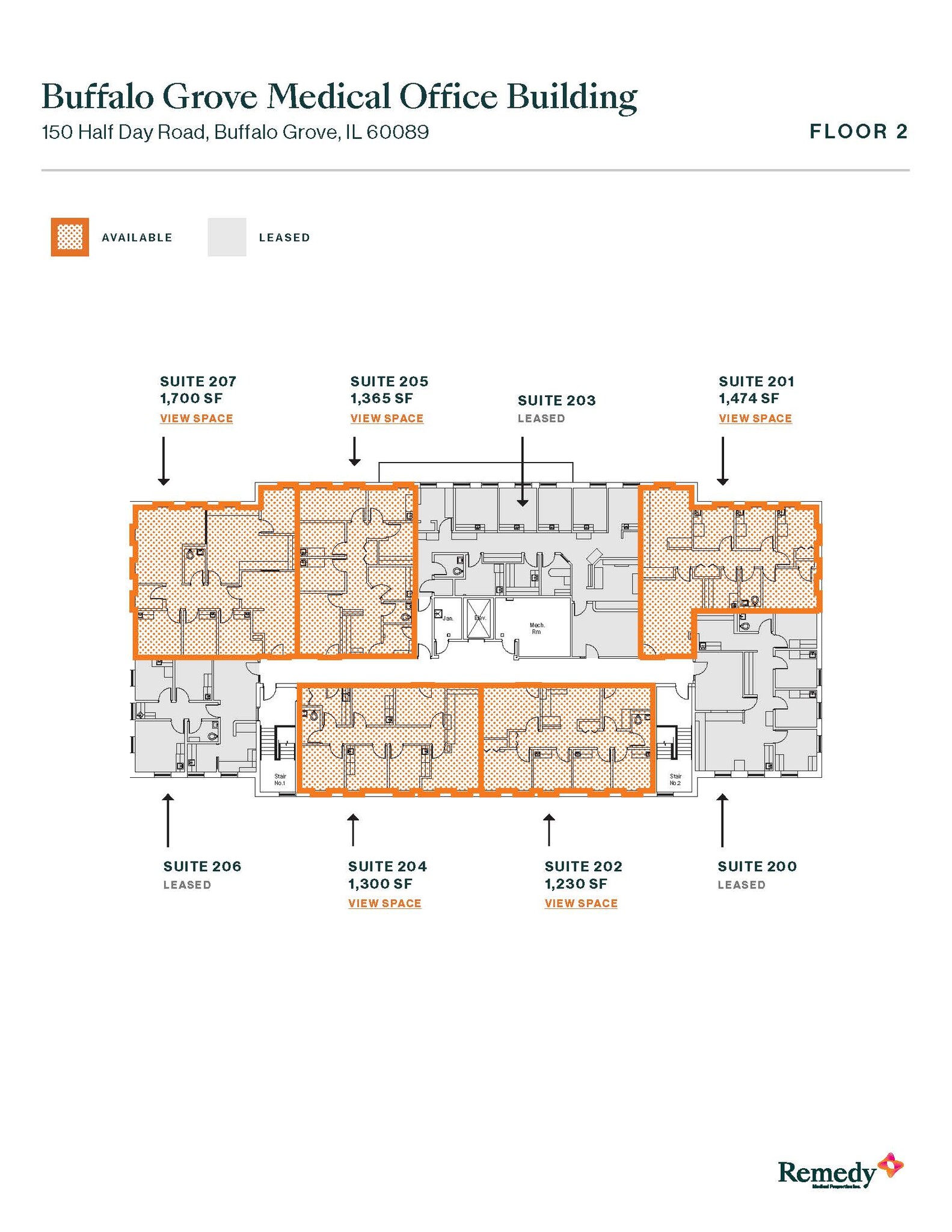 150 W Half Day Rd, Buffalo Grove, IL for lease Floor Plan- Image 1 of 1