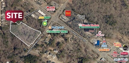 9816 Holly Springs Rd, Apex, NC - AERIAL map view - Image1