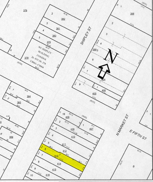 413 N Market St, Wilmington, DE for lease - Plat Map - Image 2 of 5