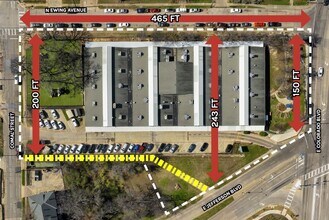 808 N Ewing St, Dallas, TX - AERIAL map view