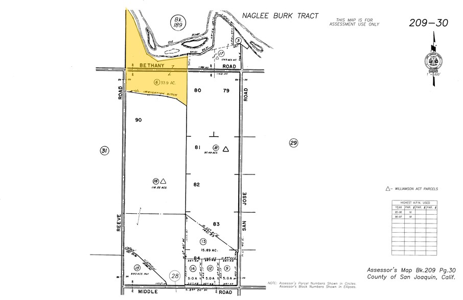 15367 W Bethany Rd, Tracy, CA for sale - Plat Map - Image 1 of 1