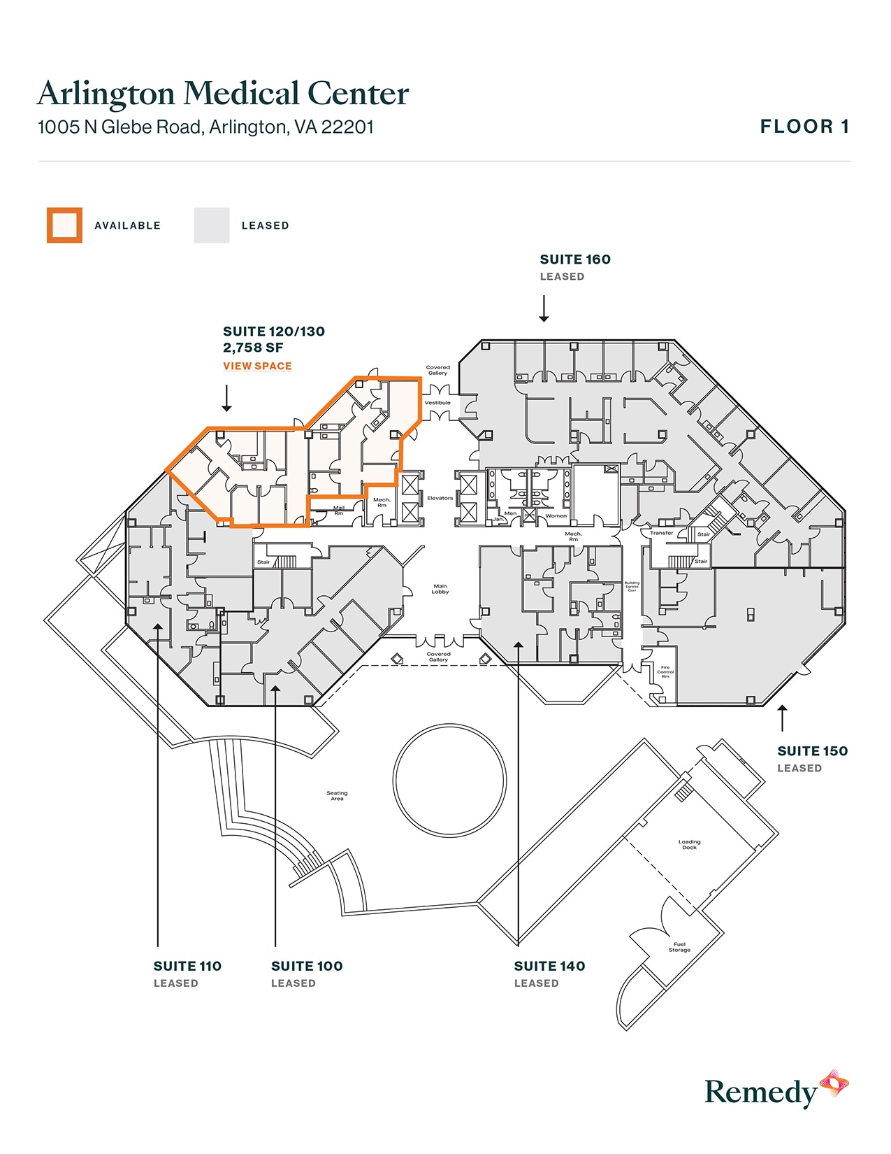 1005 N Glebe Rd, Arlington, VA for lease Floor Plan- Image 1 of 1