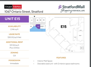 1067 Ontario St, Stratford, ON for lease Floor Plan- Image 1 of 1