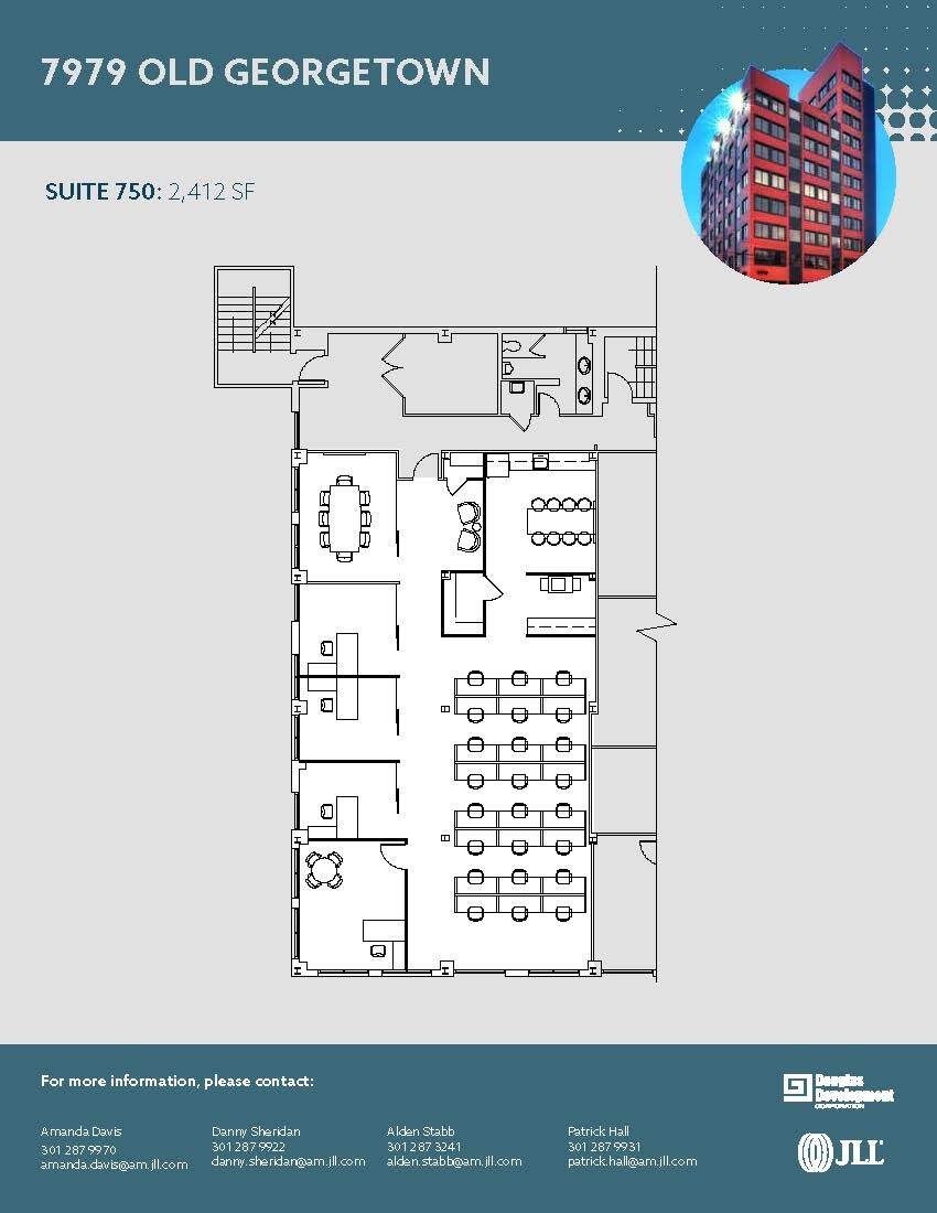 7979 Old Georgetown Rd, Bethesda, MD for lease Floor Plan- Image 1 of 1