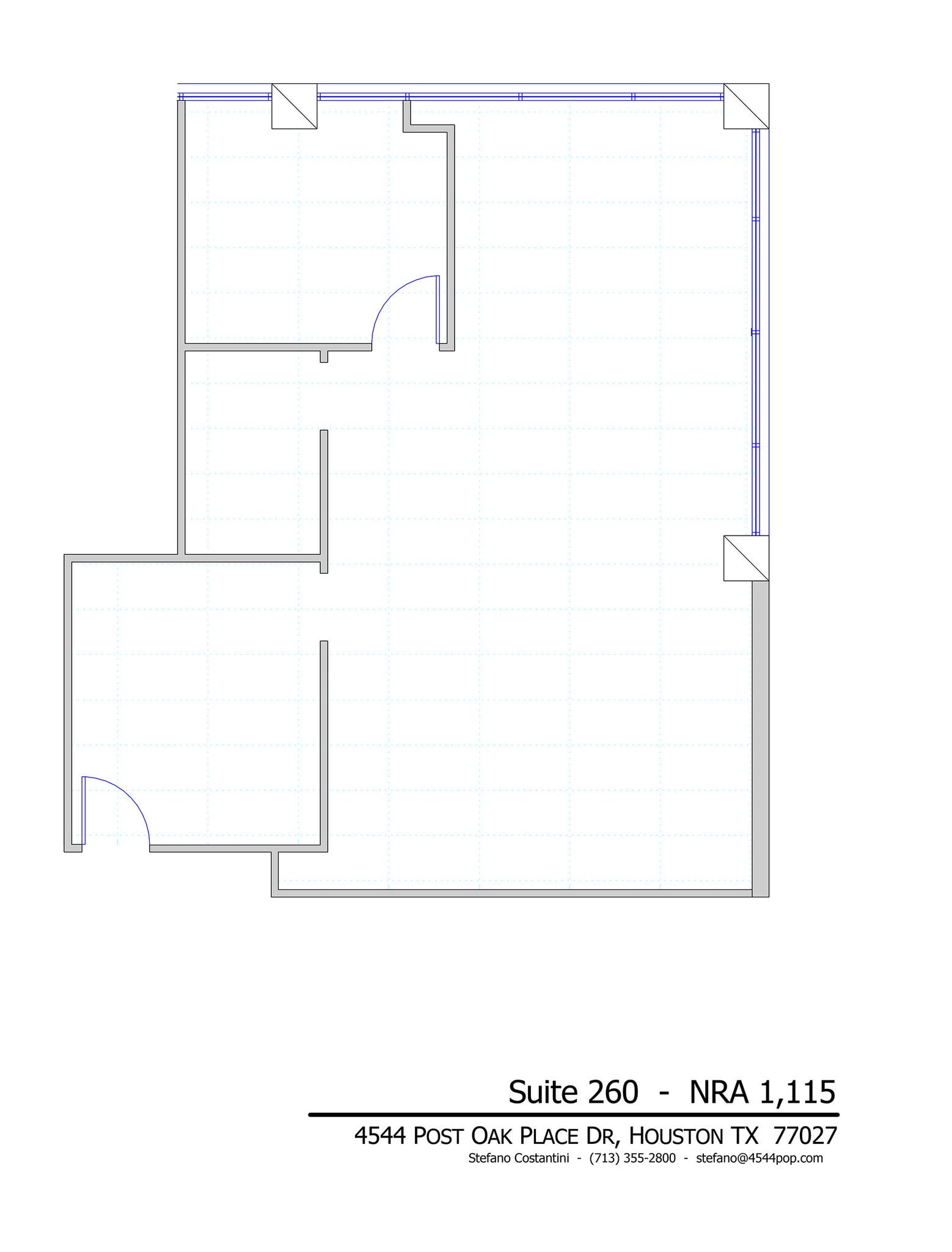 4544 Post Oak Pl, Houston, TX for lease Floor Plan- Image 1 of 1