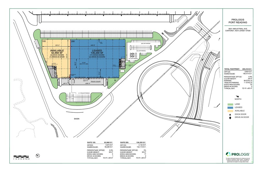 8001 Industrial Ave, Carteret, NJ for lease - Site Plan - Image 3 of 3