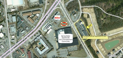 1270 Diamond Springs Rd, Virginia Beach, VA - AERIAL  map view