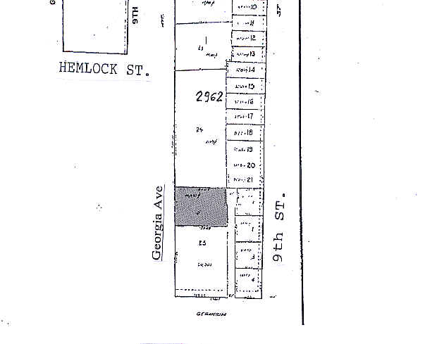 7421 Georgia Ave NW, Washington, DC for lease - Plat Map - Image 2 of 4