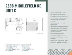 2682 Middlefield Rd, Redwood City, CA for lease Floor Plan- Image 1 of 1