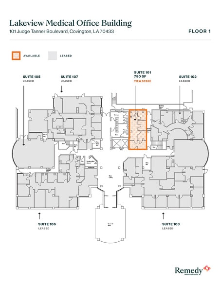 101 Judge Tanner Blvd, Covington, LA for lease - Floor Plan - Image 2 of 6