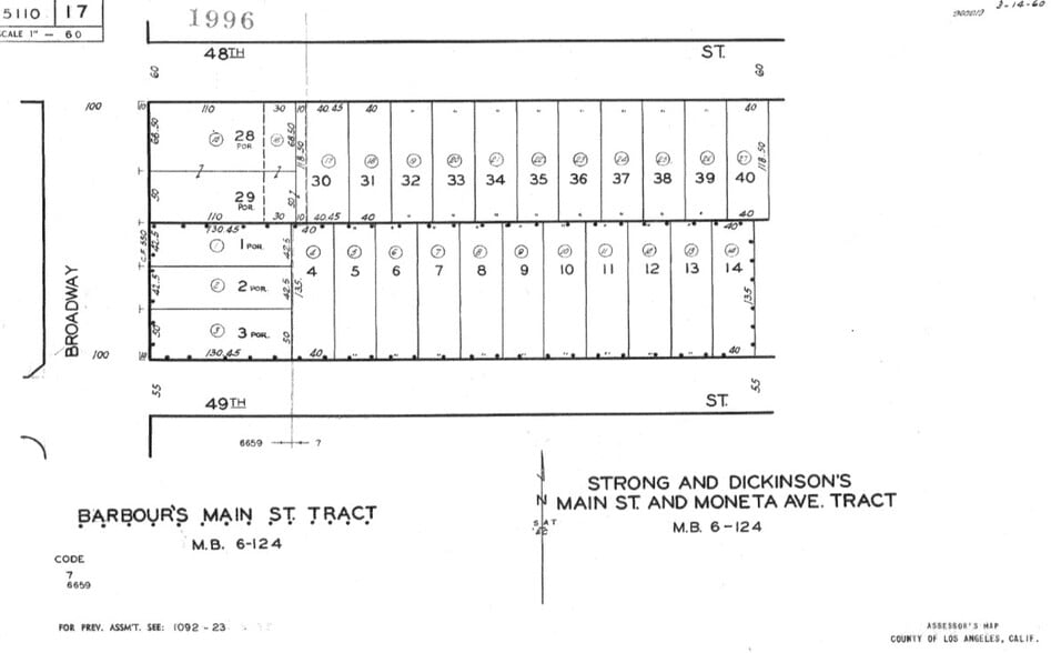 4800 S Broadway, Los Angeles, CA for lease - Plat Map - Image 2 of 2