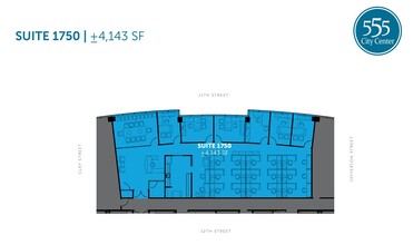 555 12th St, Oakland, CA for lease Floor Plan- Image 1 of 1