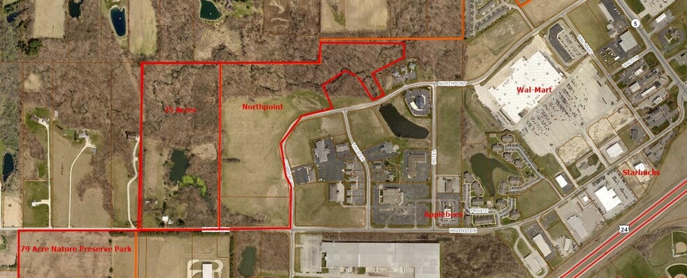 Northpoint Ave. Ave, Huntington, IN for sale - Aerial - Image 2 of 3