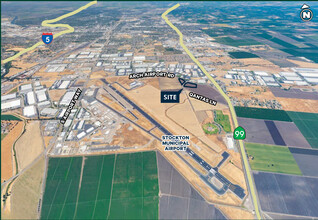 Arch Airport, Stockton, CA - aerial  map view - Image1