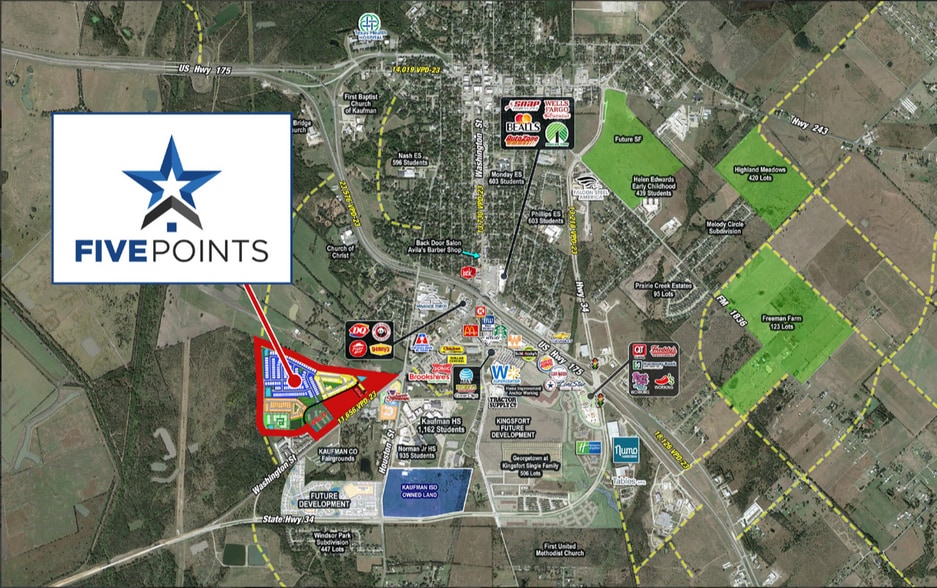 South Washington Street & Five Points Drive, Kaufman, TX for sale - Building Photo - Image 2 of 9