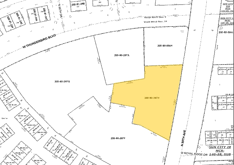13650 N 99th Ave, Sun City, AZ for sale - Plat Map - Image 3 of 4