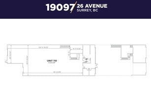 19097 26th Ave, Surrey, BC for lease Floor Plan- Image 2 of 2