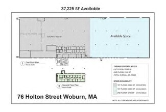 76 Holton St, Woburn, MA for lease Floor Plan- Image 1 of 1