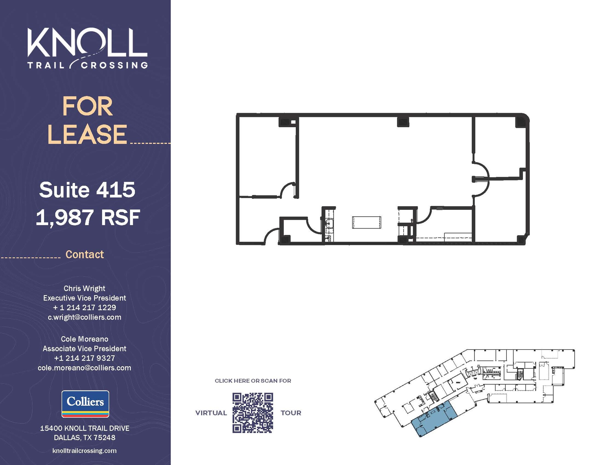 15400 Knoll Trail Dr, Dallas, TX for lease Floor Plan- Image 1 of 2