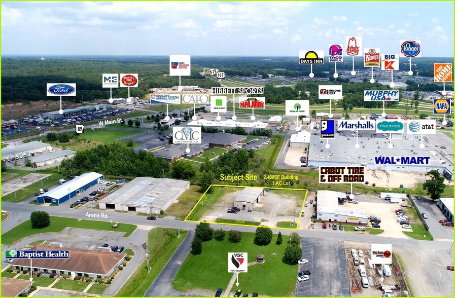 181 Arena Rd, Cabot, AR for sale - Aerial - Image 1 of 1