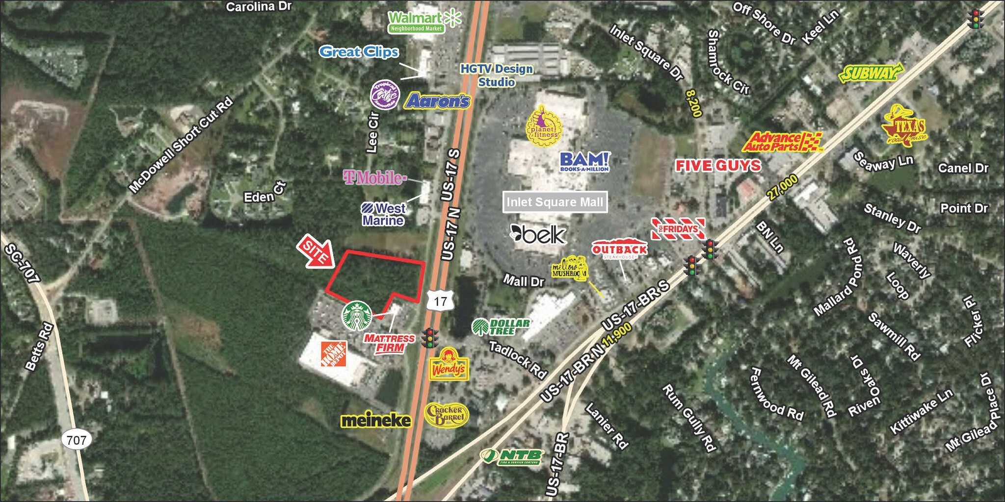 Highway 17 Byp, Murrells Inlet, SC for sale Aerial- Image 1 of 1