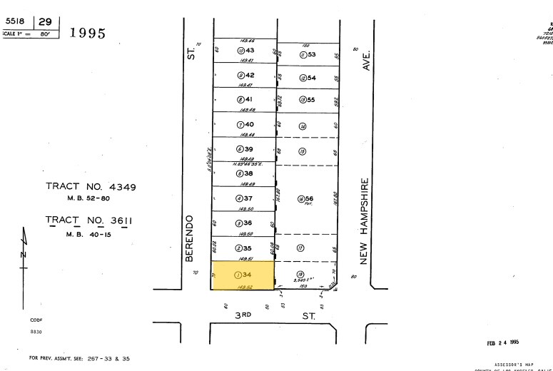 3567-3577 W 3rd St, Los Angeles, CA for sale Plat Map- Image 1 of 1