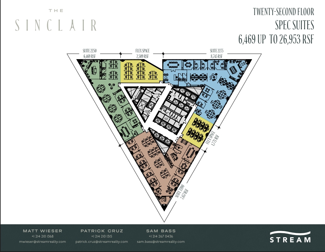 401 N Ervay St, Dallas, TX for lease Floor Plan- Image 1 of 1