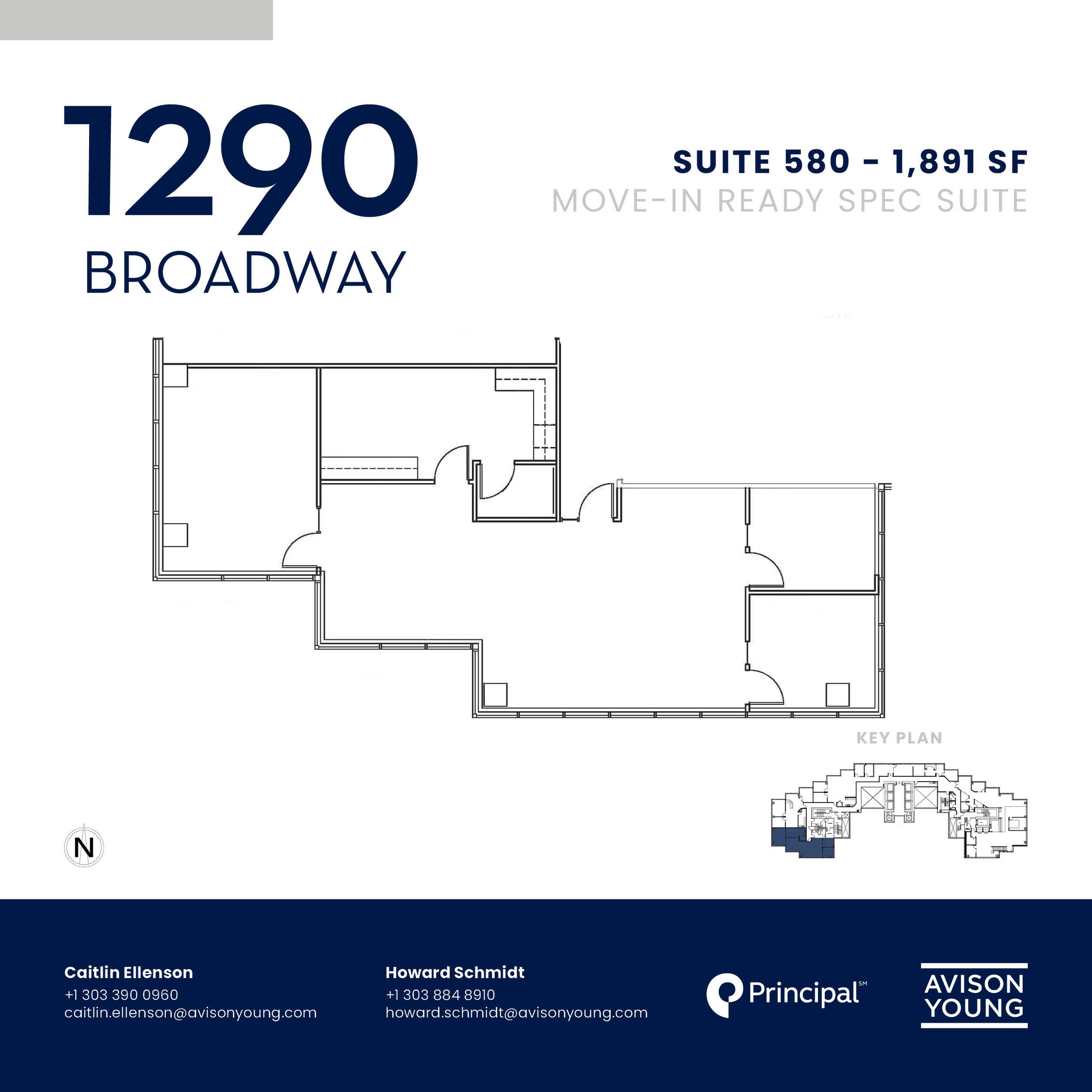 1290 Broadway, Denver, CO for lease Floor Plan- Image 1 of 1