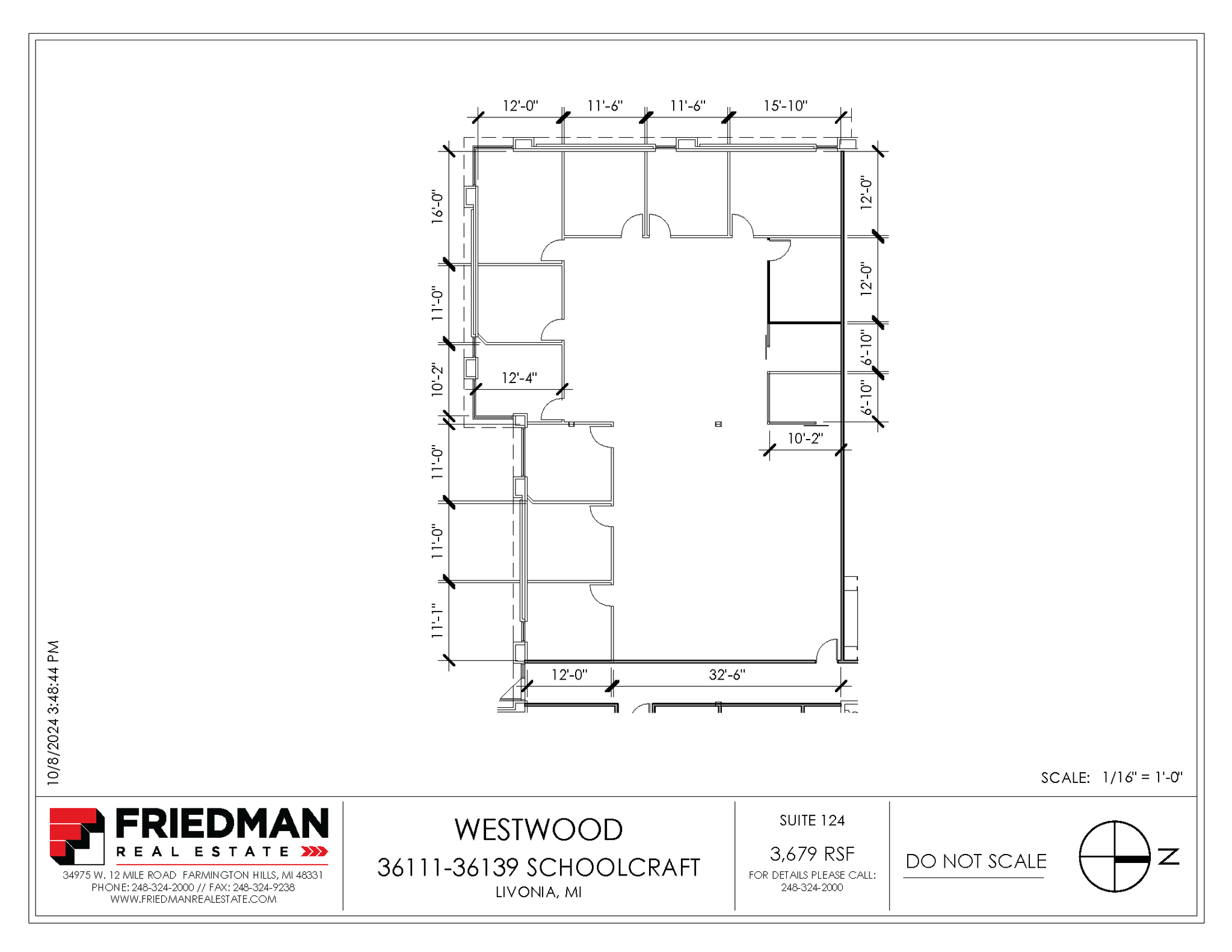 36133-36139 Schoolcraft Rd, Livonia, MI for lease Floor Plan- Image 1 of 2