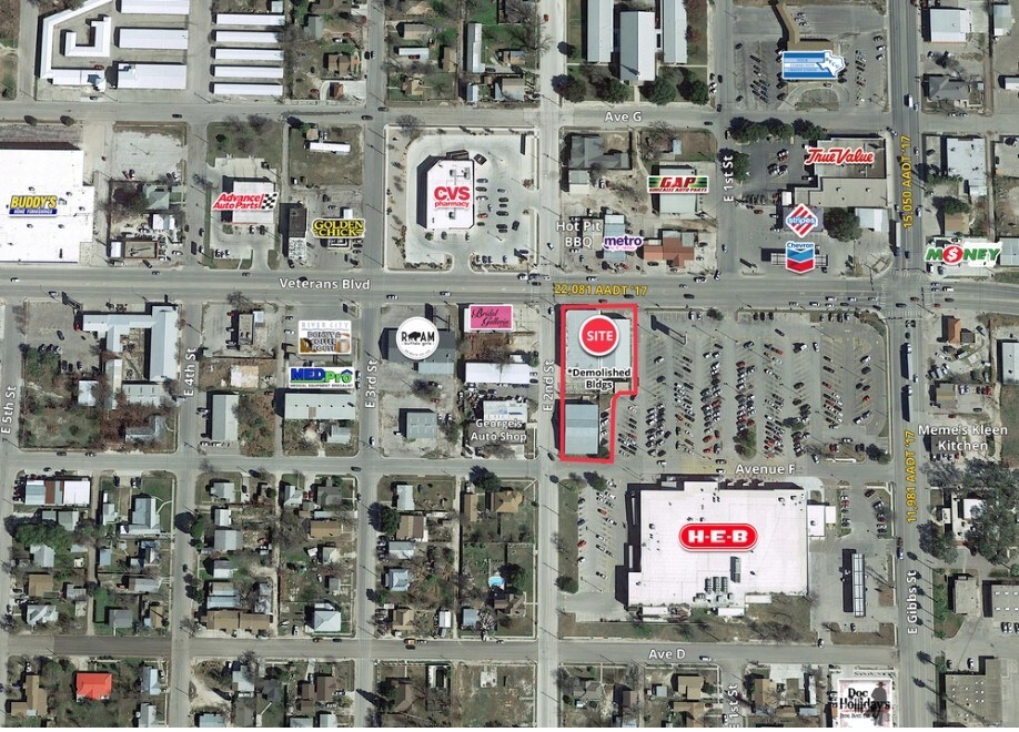 HEB Pad Site, Del Rio, TX for lease Aerial- Image 1 of 3