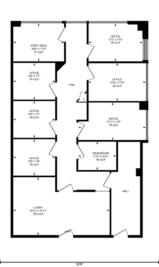 12200 Annapolis Rd, Glenn Dale, MD 20769 - Unit 233 - - Floor Plan - Image 1 of 6