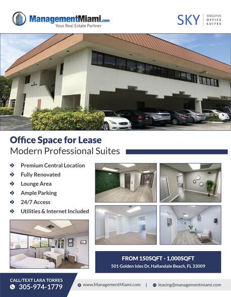 501 Golden Isles Dr, Hallandale Beach, FL for lease - Building Photo - Image 3 of 19