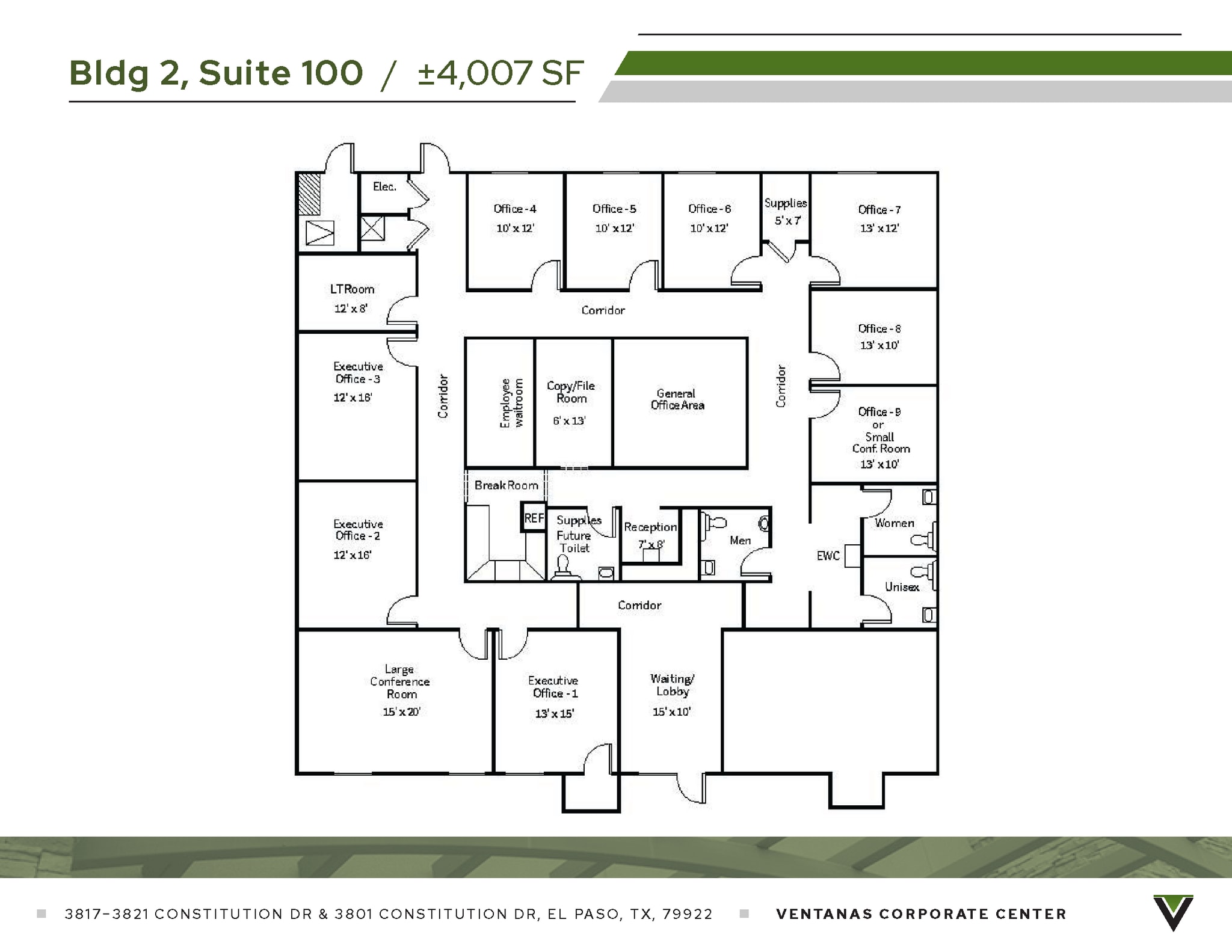 3821 Constitution Dr, El Paso, TX for lease Floor Plan- Image 1 of 1
