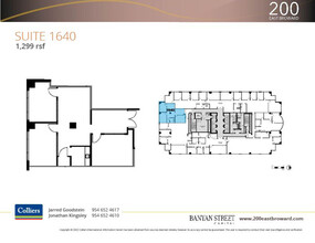 200 E Broward Blvd, Fort Lauderdale, FL for lease Floor Plan- Image 1 of 2