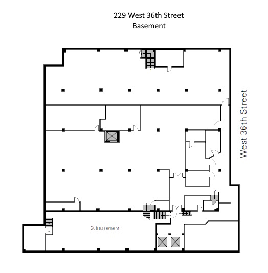 229 W 36th St, New York, NY for lease Floor Plan- Image 1 of 1