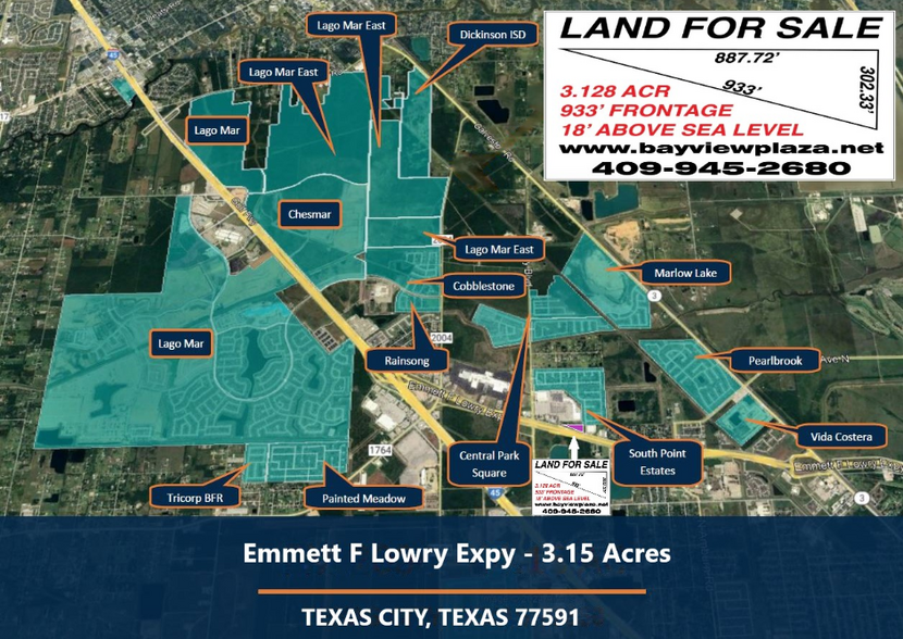 Emmett F Lowry Expy, Texas City, TX for sale - Building Photo - Image 1 of 3