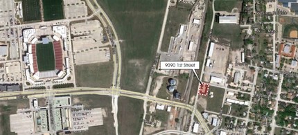 9090 1st St, Frisco, TX - aerial  map view