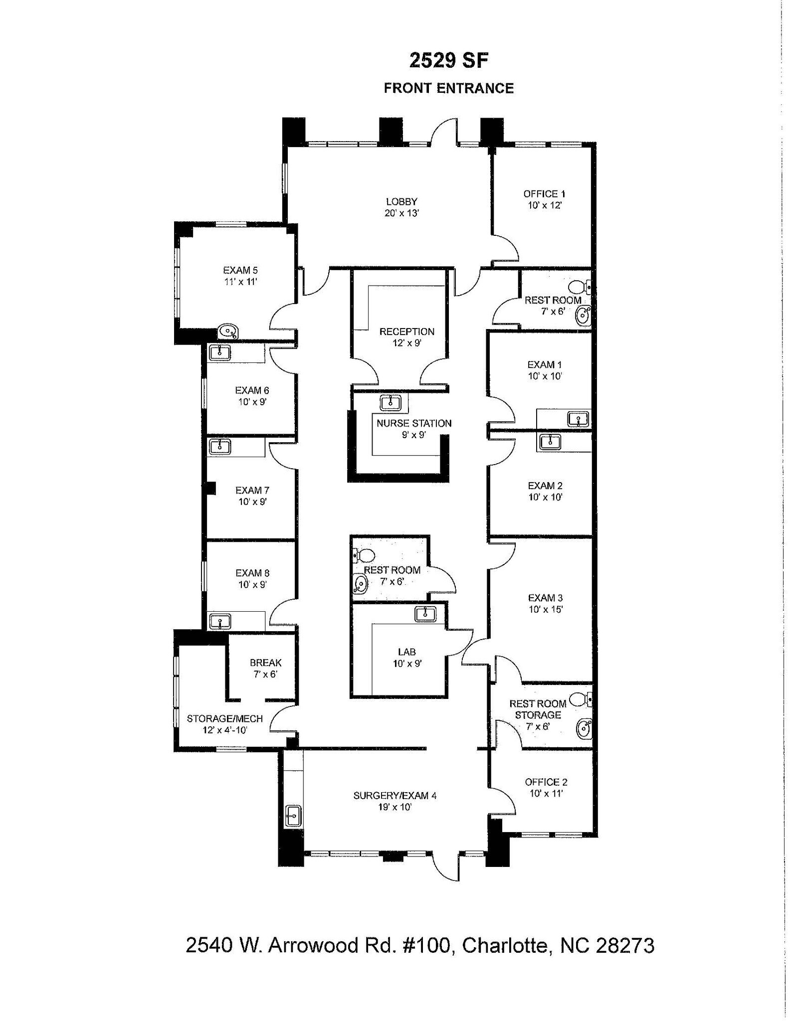 2540 Arrowood Rd, Charlotte, NC for lease Floor Plan- Image 1 of 1