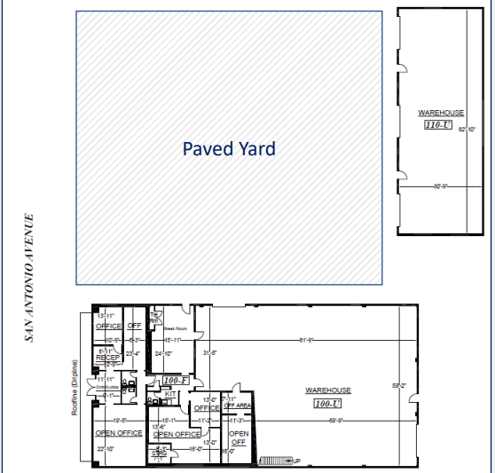 910 San Antonio Rd, Palo Alto, CA for lease Floor Plan- Image 1 of 1