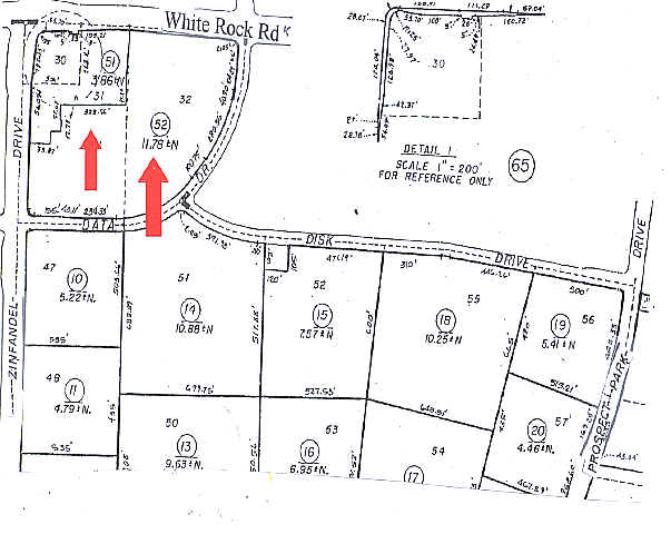 10850 White Rock Rd, Rancho Cordova, CA for sale Plat Map- Image 1 of 1