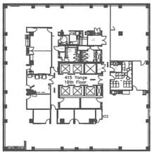 415 Yonge St, Toronto, ON for lease Floor Plan- Image 1 of 1